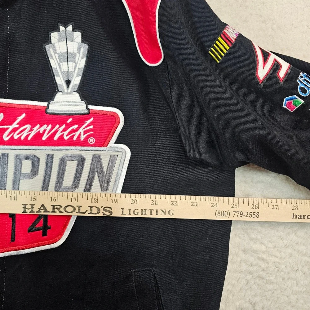 JH Design NASCAR Kevin Harvick 2014 Champion Racing Jacket Mens Large Budweiser
